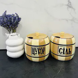 Бочечки для меду (спецій), ложечки для меду, маслобійки