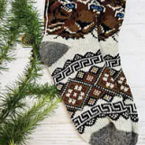 Шкарпетки орнамент, звірі