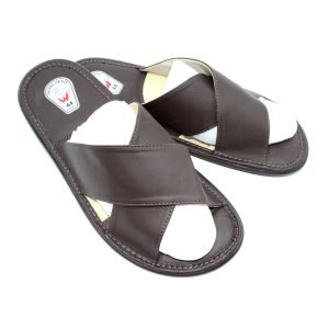 Чоловічі шкіряні капці вуличні