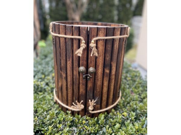 Міні-бар з натурального дерева, оригінальний подарунок 33х33х48