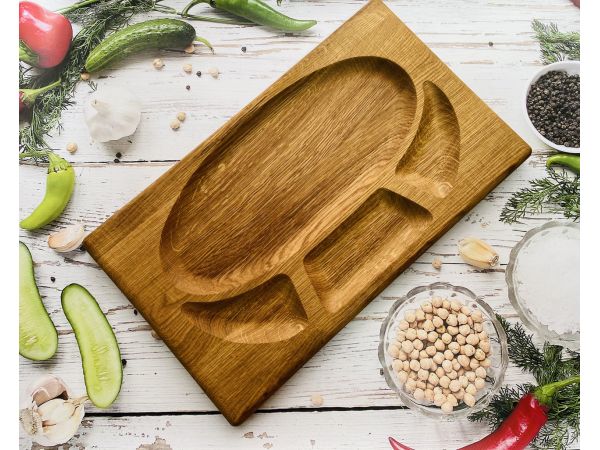 Дерев'яна дошка для подачі блюд, 41х24