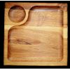 Дерев'яна дошка для подачі блюд 25х25