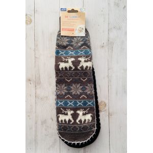 Шкарпетки жіночі з підошвою сірий 39-41