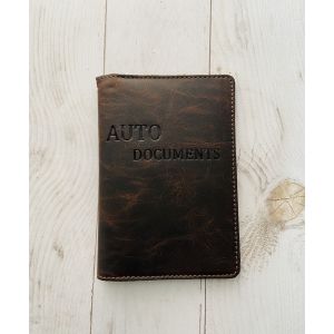 Шкіряний холдер для автодокументів