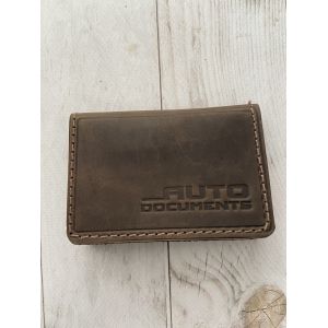 Шкіряна обкладинка для автодокументів