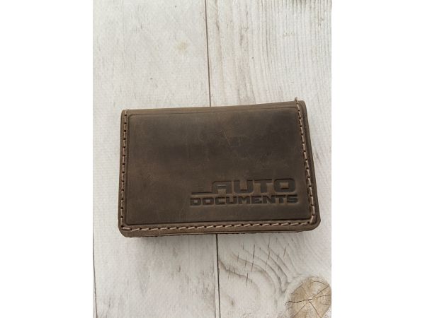 Шкіряна обкладинка для автодокументів