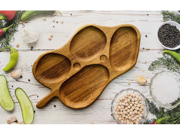 Дерев'яна дошка для подачі блюд, 43х25