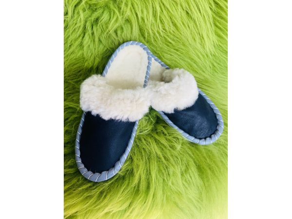 Закопанки жіночі, тапочки з овечої шерсті (тапочки з овчини закопанки, тапочки хутро закопанки ) 38 розмір 36