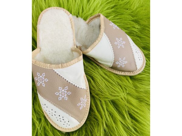 Домашні капці із жіночі з овечої шерсті 36 розмір