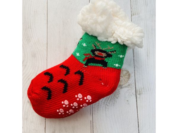 Шкарпетки дитячі от 0 до 12 місяців 14 см червоні 2