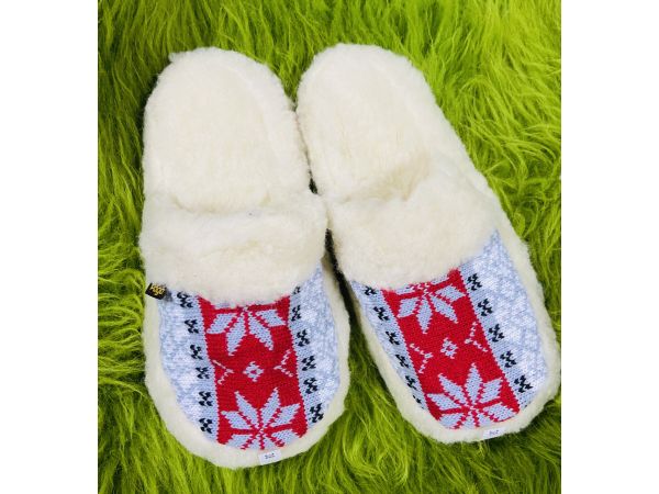 Домашні капці з овечої шерсті, всувки, тапочки домашні, сірий