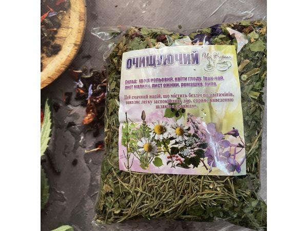 Карпатський натуральний трав’яний чай, вага 90 г Очищуючий