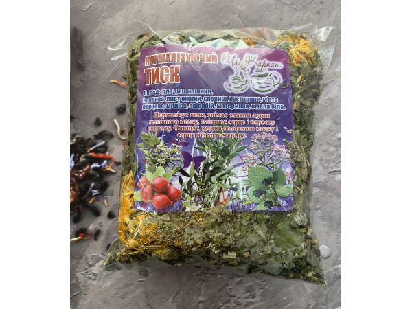 Карпатський натуральний трав’яний чай, вага 90 г Нормалізуючий тиск