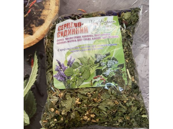 Карпатський натуральний трав’яний чай, вага 90 г Серцево-судинний