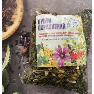 Карпатський натуральний трав’яний чай, вага 90 г Протипаразитний