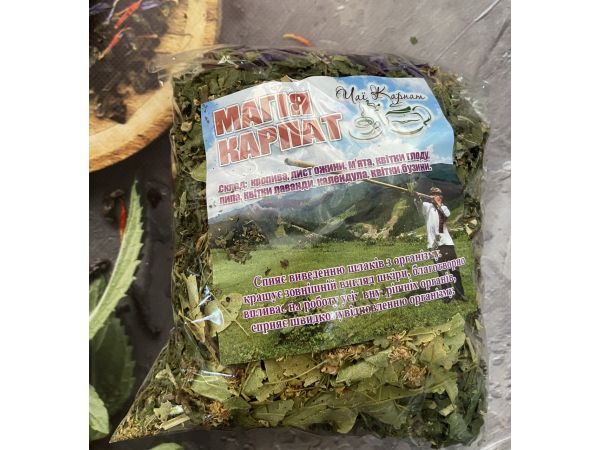 Карпатський натуральний трав’яний чай, вага 90 г Магія Карпат