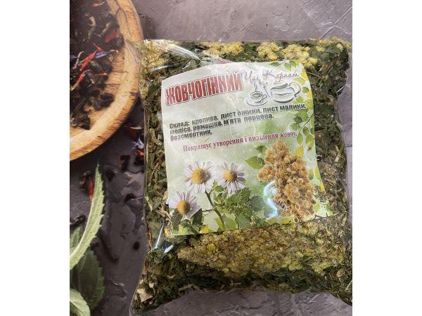 Карпатський натуральний трав’яний чай, вага 90 г Жовчогінний