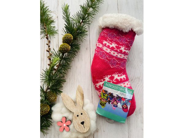 Шкарпетки дитячі овеча шерсть від 0 до 36 місяців рожевий