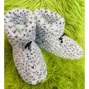 Чуні з овечої шерсті, сірі 42-43