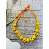 Намисто з дерева, жовте, ручна робота