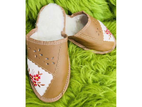 Домашні жіночі капці, овеча вовна