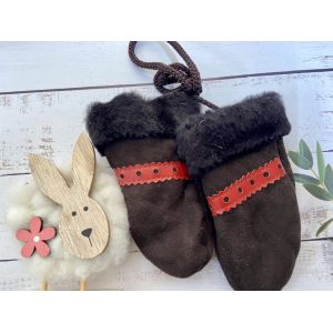 Рукавички дитячі з овечої шерсті , рукавички теплі дитячі, рукавички з овчини