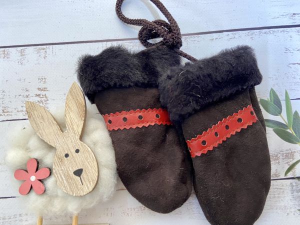 Рукавички дитячі з овечої шерсті , рукавички теплі дитячі, рукавички з овчини