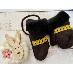 Рукавички дитячі з овечої шерсті , рукавички теплі дитячі, рукавички з овчини