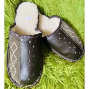 Домашні чоловічі шкіряні капці капці чоловічі 40 розмір