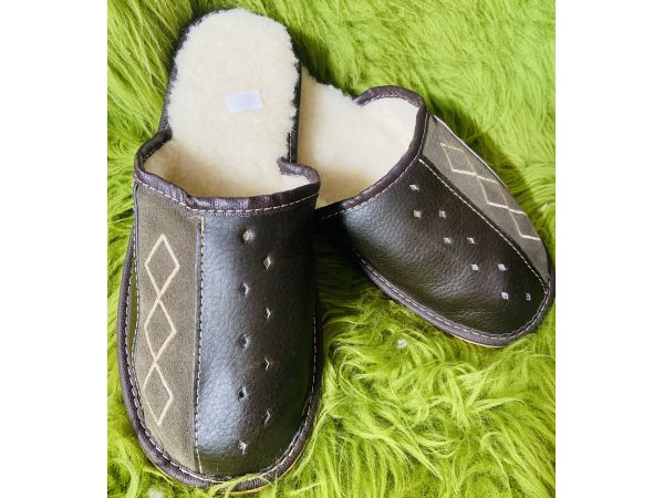 Домашні чоловічі шкіряні капці капці чоловічі 44