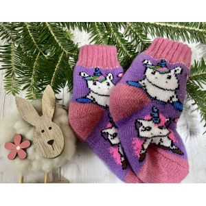 Шкарпетки дитячі 12-14 см 2-4 роки єдиноріг