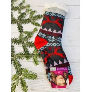 Шкарпетки жіночі з хутра олені  сірий 35-38 39-41