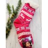 Шкарпетки жіночі з хутра, шкарпетки з овечої шерсті , новорічні носки, носки олені 35-38, 39-41 рожеві