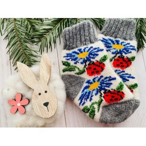 Шкарпетки дитячі 10-12 см від 0 до 2 років квіти