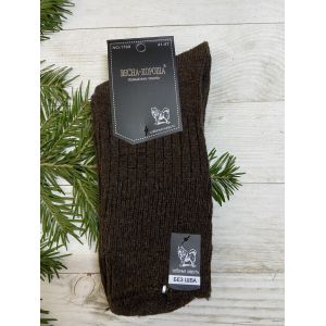Шкарпетки чоловічі шерстяні 41-47 размер коричневий