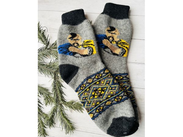 Шкарпетки чоловічі овеча шерсть, шерстяні носки, шкарпетки шерстяні