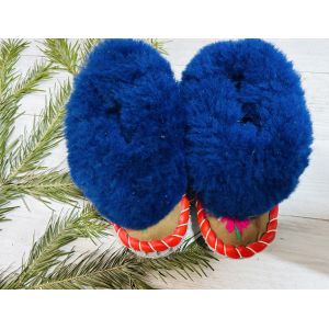 Домашні дитячі капці з овечої шерсті (закопанки) 14 см