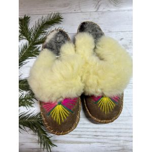 Домашні жіночі тапочки з овчини (закопанки) 37розмір