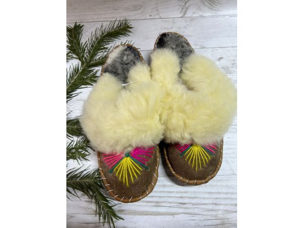 Домашні жіночі тапочки з овчини (закопанки) 37розмір