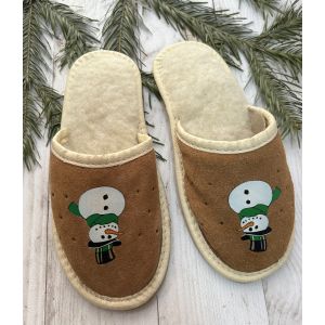 Домашні дитячі капці з овечої шерсті розмір 29