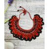 Намисто з дерева ручна робота червоно-чорне