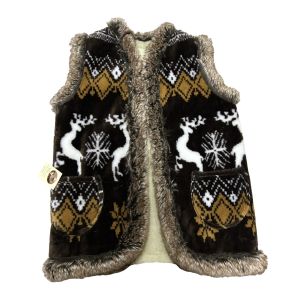 Жилет жіночий з овечої шерсті, орнамент