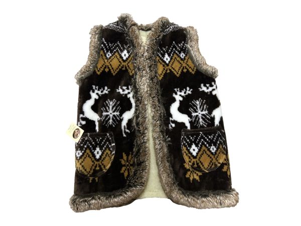 Жилет жіночий з овечої шерсті, орнамент