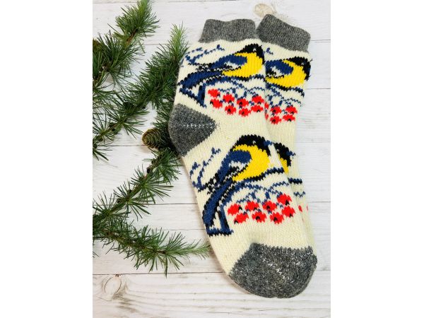 Шкарпетки жіночі з овечої шерсті