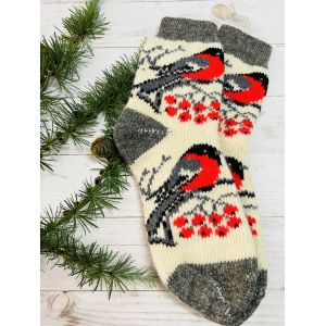 Шкарпетки жіночі з овечої шерсті снігурі