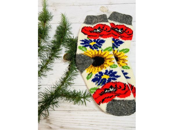 Шкарпетки жіночі з овечої шерсті