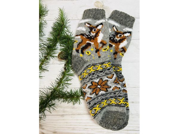 Шкарпетки жіночі з овечої шерсті