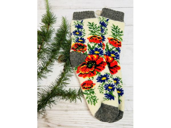 Шкарпетки жіночі з овечої шерсті