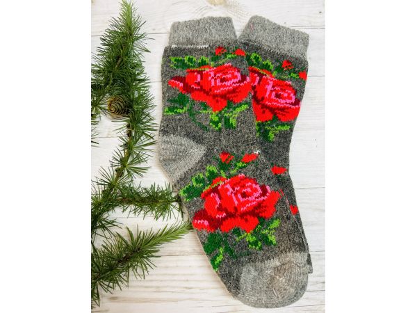 Шкарпетки жіночі з овечої шерсті