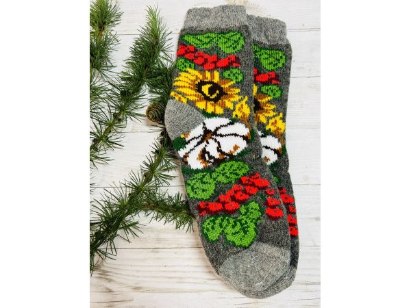 Шкарпетки жіночі з овечої шерсті